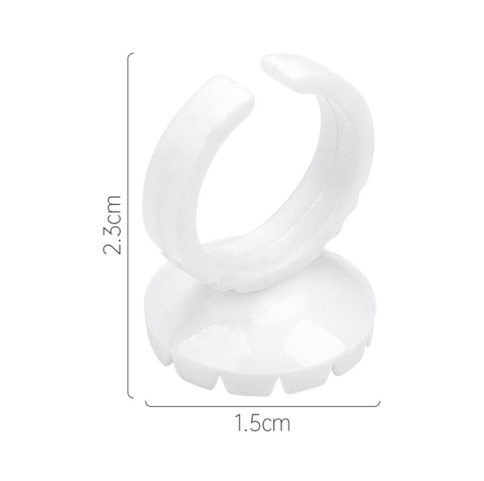 100 Pcs Smart Glue Ring Holder Blooming Shaped Glue Cup - Image 5