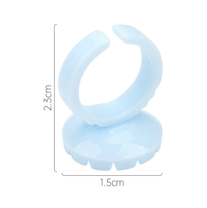 100 Pcs Smart Glue Ring Holder Blooming Shaped Glue Cup - Image 6