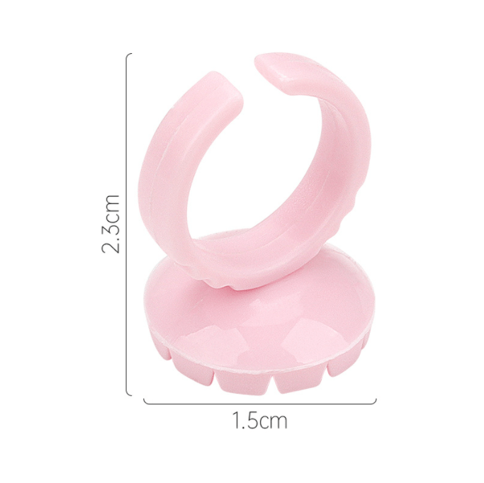 100 Pcs Smart Glue Ring Holder Blooming Shaped Glue Cup - Image 7