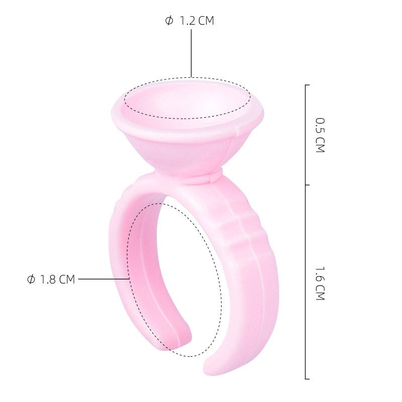 100pcs/bag Glue Ring Holder for Eyelash Extensions - Image 3