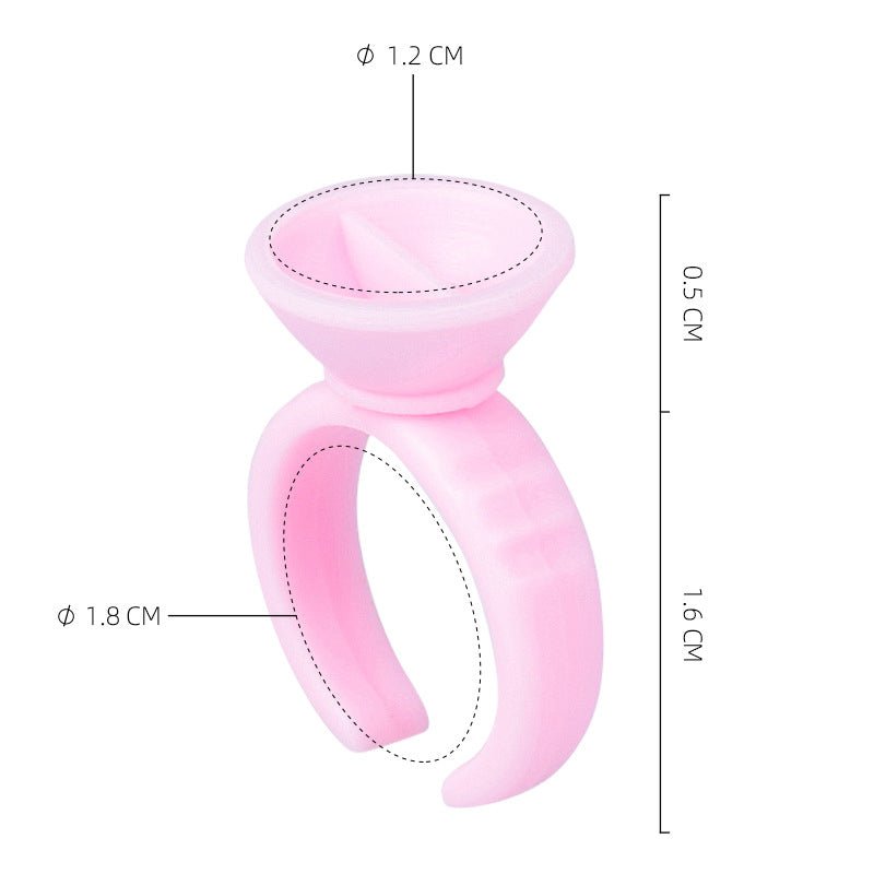100pcs/bag Glue Ring Holder for Eyelash Extensions - Image 4