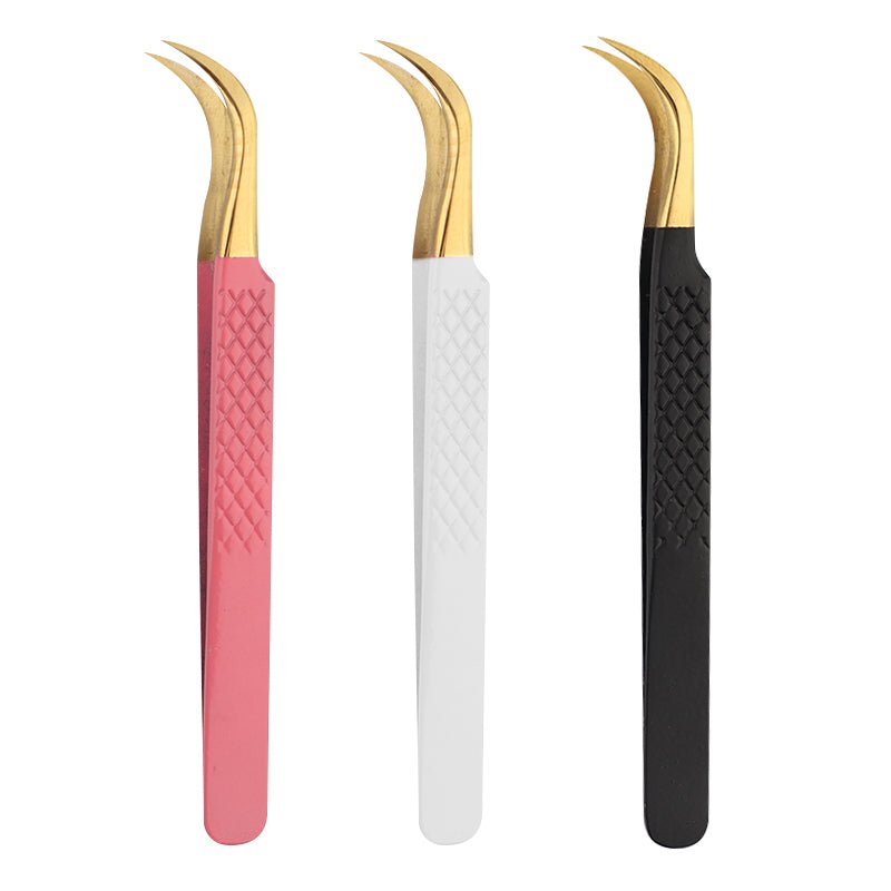 Tweezers丨Butterfly Volume Eyelash Extensions Tweezers-Curved type tweezers