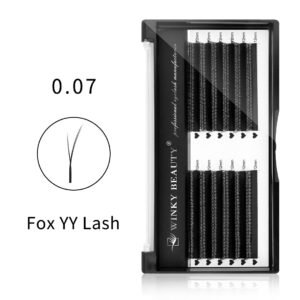 0.07mm Foxy YY Shape Eyelash Extension