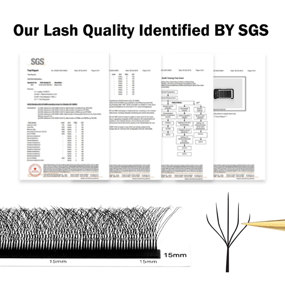0.07mm 5DW Flying Clover Eyelash Extension - Image 2
