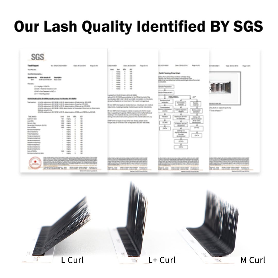 0.15mm L, L+ and M Curl Winky Beauty Ellipse Flat Lashes - Image 3