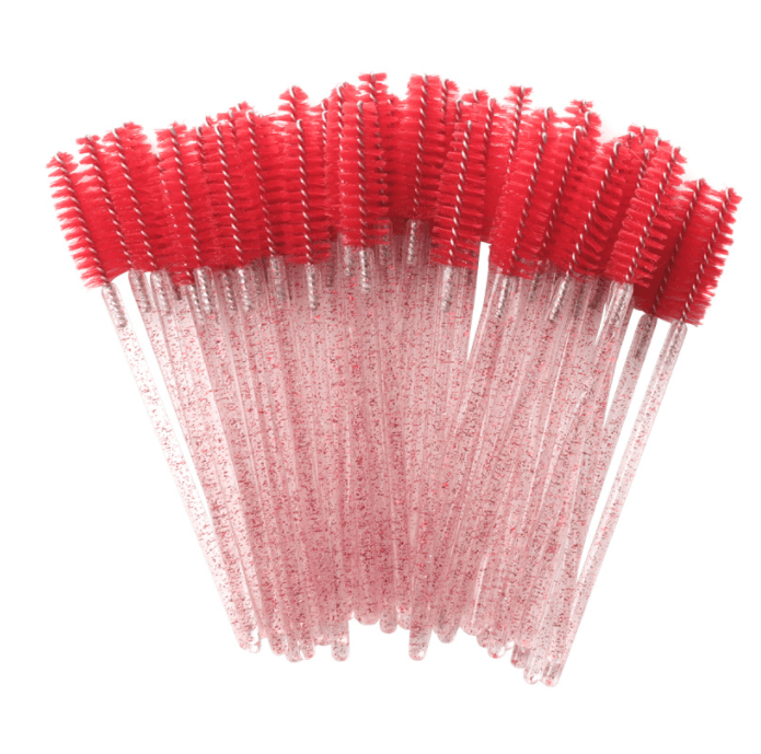 50pcs/lot Crystal Handle Eyelash Brushes - Image 8