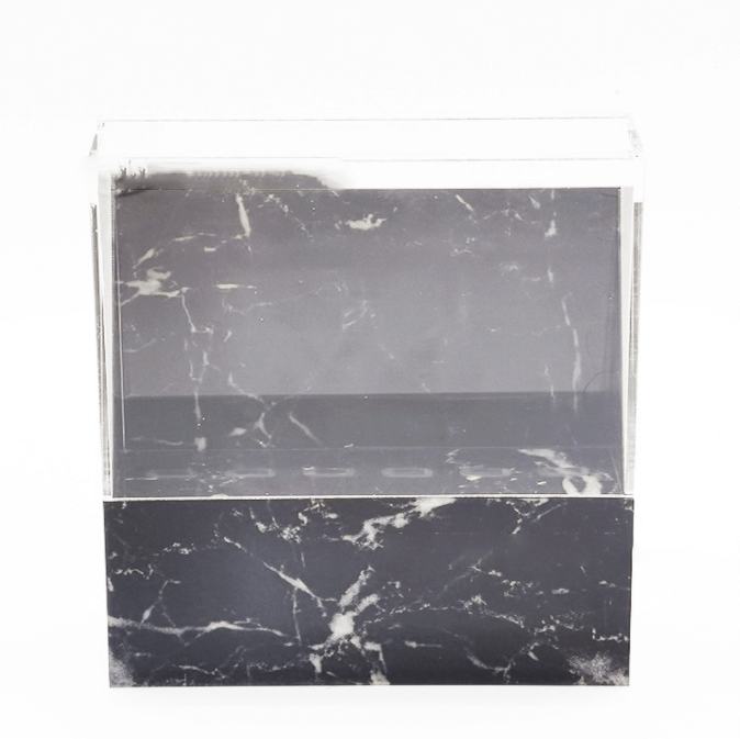 6-Hole Marbling Tweezer Display Stand Has a Dust Cover - Image 2