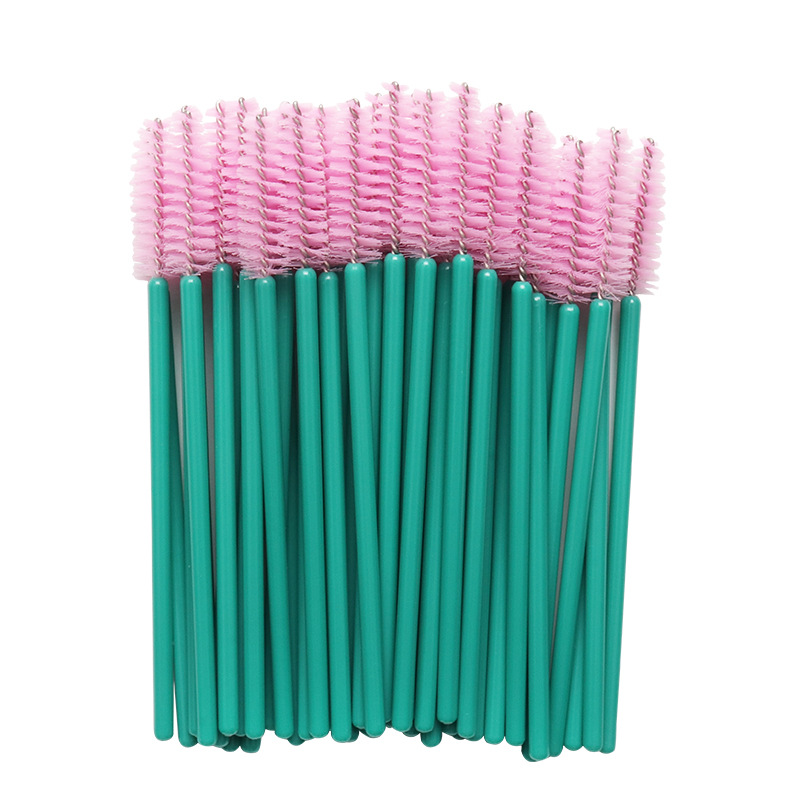 Green Handle Eyelash Brushes 50pcs/lot - Image 3