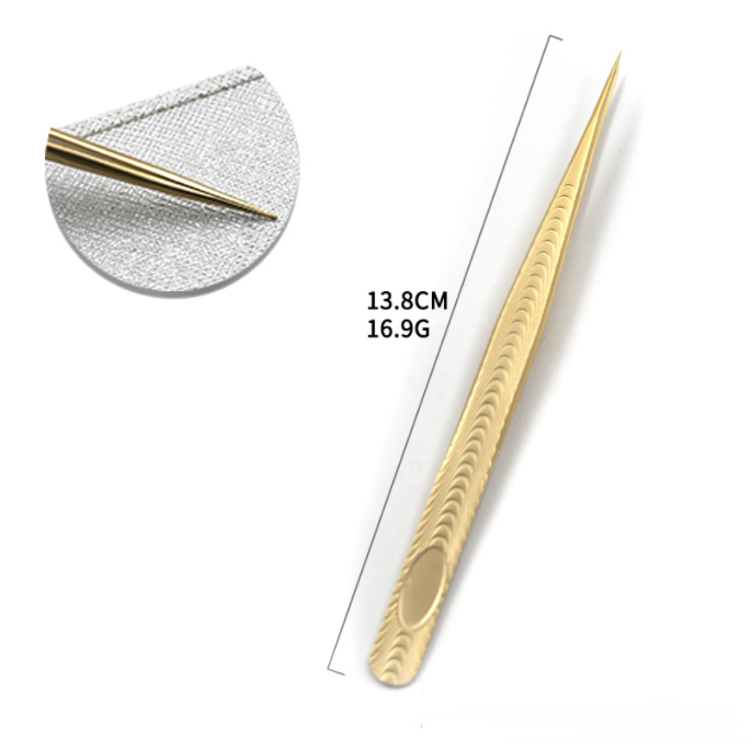 Tweezers丨Peacock Straight Tweezers Professional Eyelash Extensions Tweezers