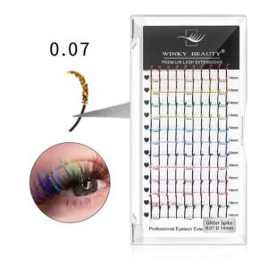 Mixed Glitter Color Spike Lash