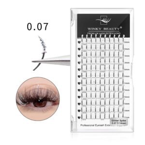 Sliver Glitter Color Spike Lash