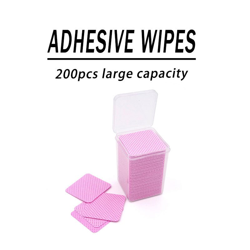 200pc/Pack Eyelash Extension Glue Cleaning Tablets Adhesive Removing Pads Wipes - Image 2