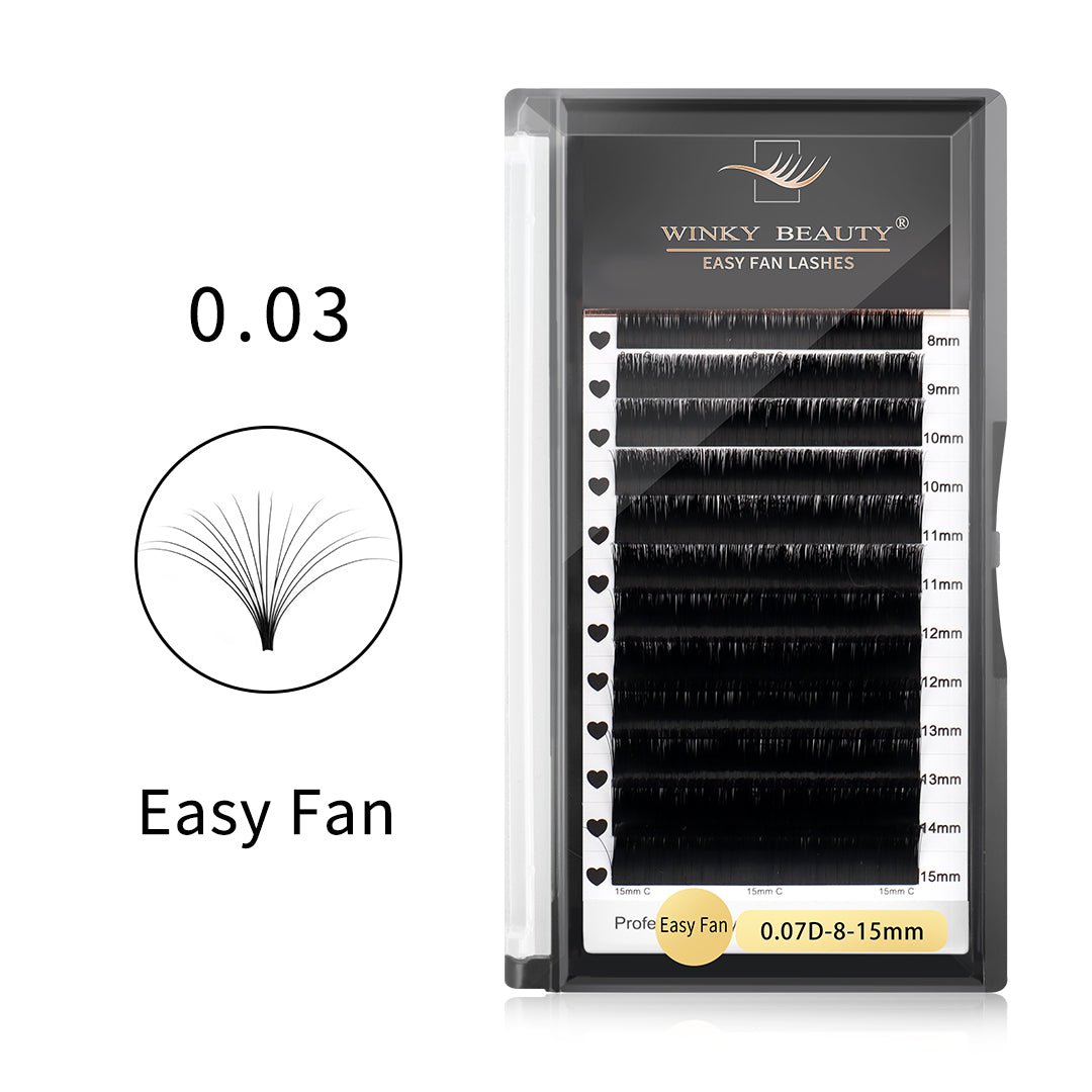 Glam Black Easy Fan Lashes