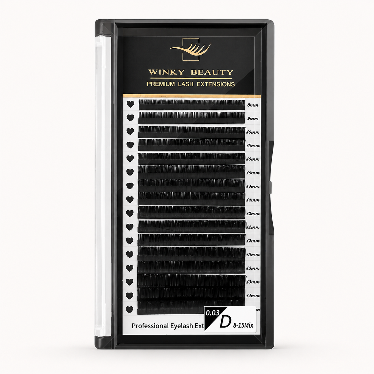 Platinum Glam Black Volume Lashes 16 Rows – Winky Beauty